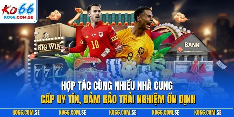 Hợp tác cùng nhiều nhà cung cấp uy tín, đảm bảo trải nghiệm ổn định