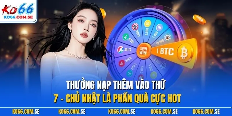 Thưởng nạp thêm vào thứ 7 – Chủ nhật là phần quà cực hot